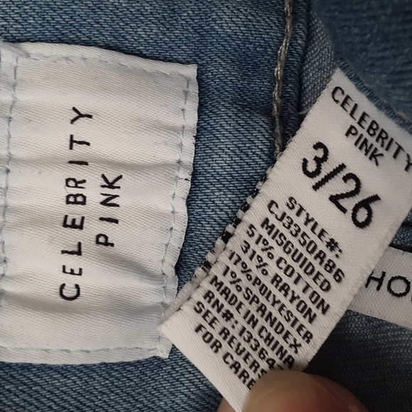 Light Blue Jean Shorts - Picture 2 of 2